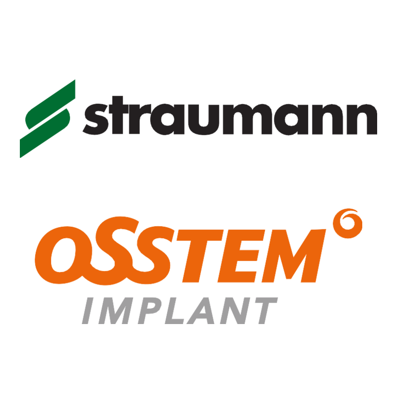 Логотипы Straumann и Osstem Implant